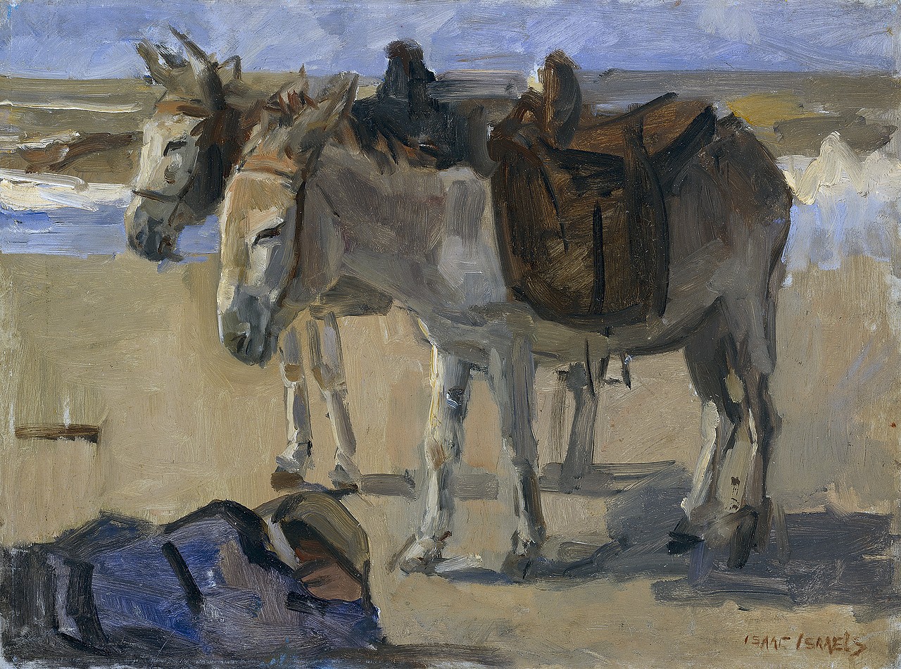 Twodonkeys By Isaac Israels